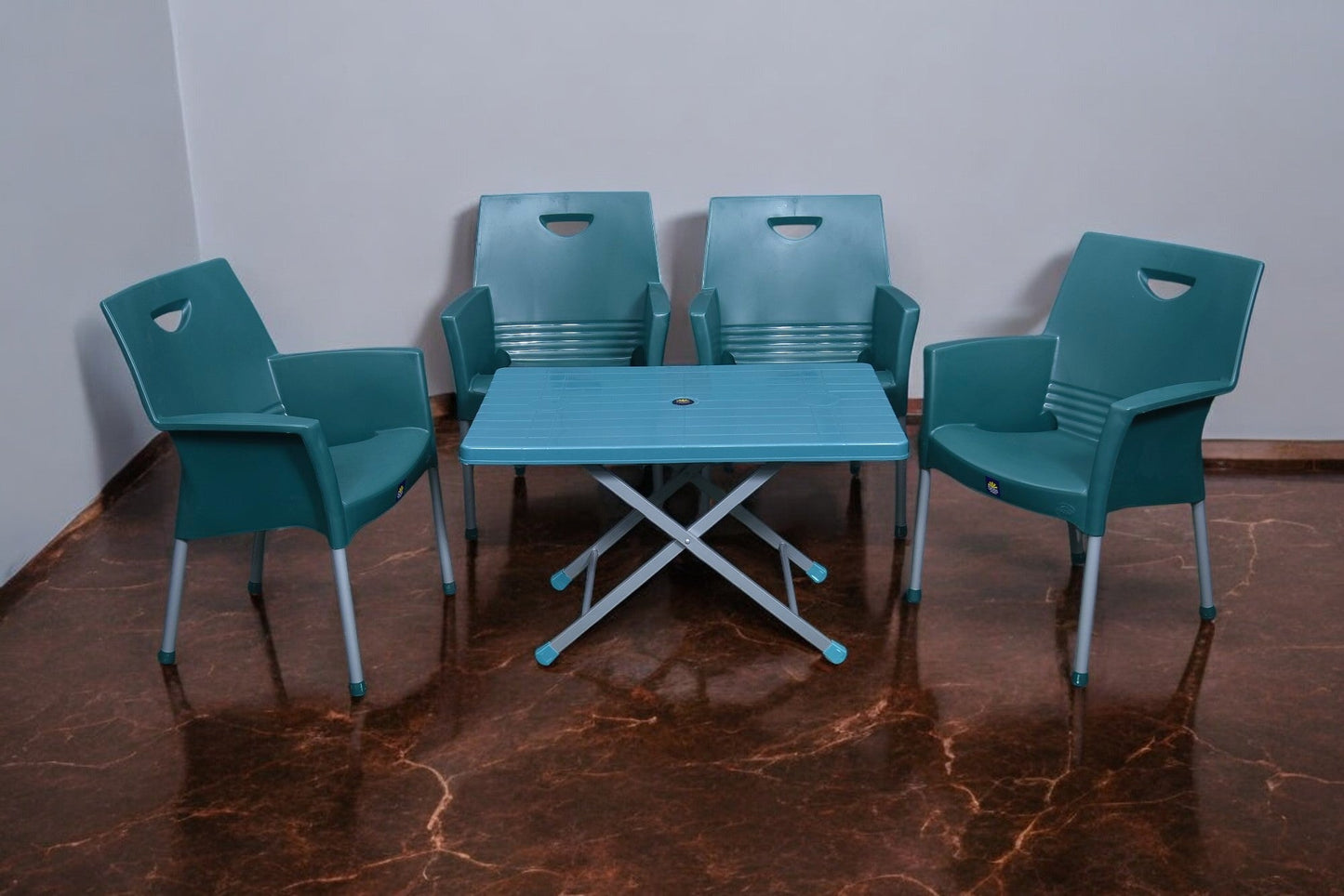 Mega Jhonny Chair Set With BP-214-s Folding Table