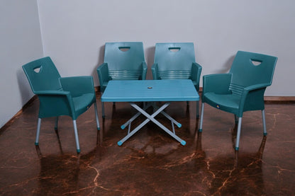Mega Jhonny Chair Set With BP-214-s Folding Table