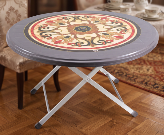 Boss BP-248-S Steel Plastic Printed Round Table