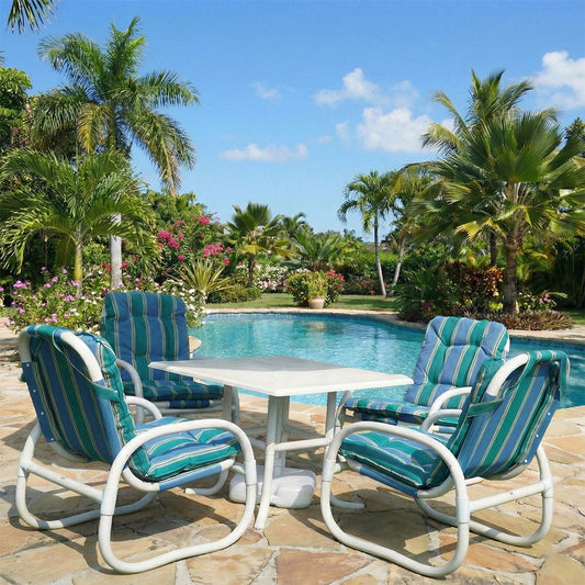 Miami Outdoor Set – 4 Chairs + Table