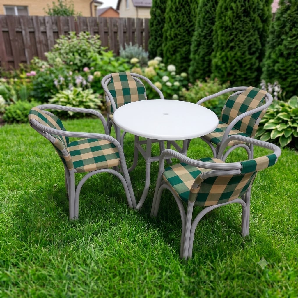 Heaven Outdoor Set – 4 Chairs + Table