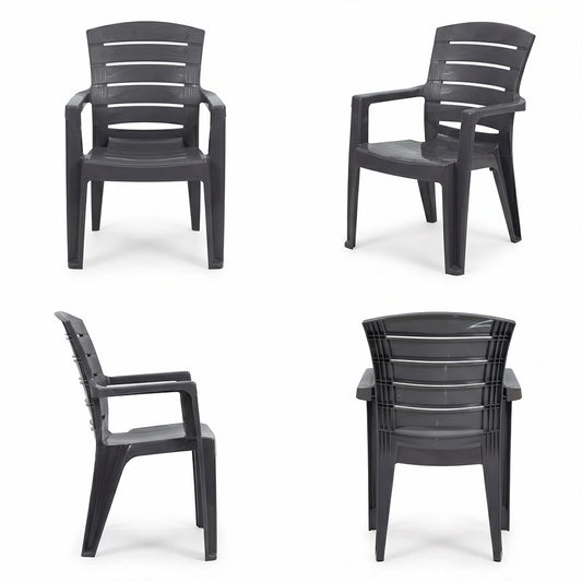MAGNUM Premium Wood-Finish Plastic Dining Chair – SAAB SP-847